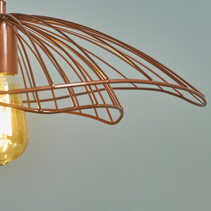 Tiered Umbrella Design Copper Wire Ceiling Pendant Light Shade - Copper by ValueLights