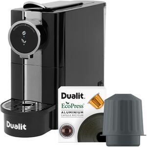 Dualit Caf Plus Capsule Coffee Machine with Ecopress - Black by Dualit