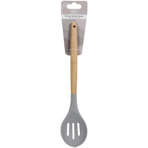 Oslo Silicone Slotted Spoon - Grey