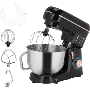 HOMCOM Stand Mixer 5L Food Mixer for Baking 6 Speeds and Pulse Setting - Black by HOMCOM
