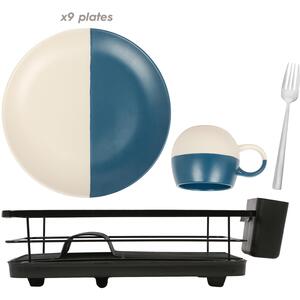 Metal Dish Drainer Rack with Drip Tray - Black by Harbour Housewares