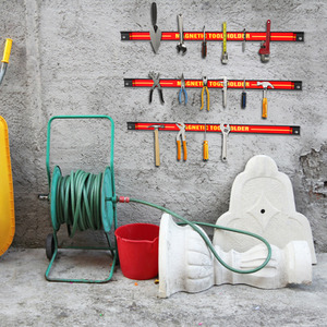 3 Pack Magnetic Tool Holder Magnetic Bar - Red by Costway