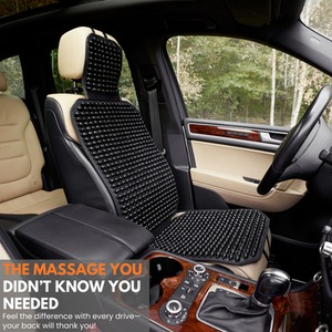 Wooden Bead Car Seat Cover - Universal Fit Non-Slip Car Seat Beads for Driving - Black / Classic Design 125 cm x 45 cm by NOVECRAFTO