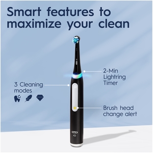 Oral-B iO3 Matt Black Ice Blue Toothbrush Duo Case - Black by Oral-B