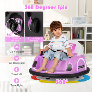 Kids Ride on Bumper Car - Pink by Costway