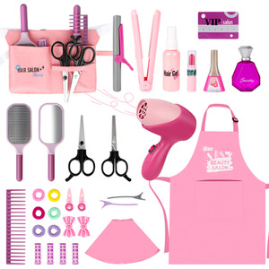 Comprehensive Hair Beauty Stylist Kids Toy Set - pink