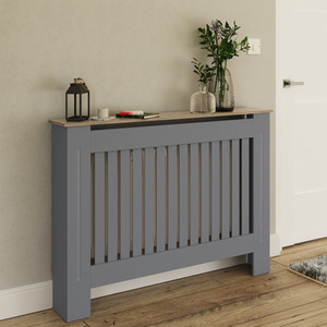 Longslow Radiator Cover - Grey / 112cm by GFW