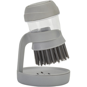 Dish Pot Brush With Soap Dispenser by Livingandhome