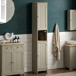 Bathroom Cabinet Storage Cupboard - Grey by Wyld And Coco