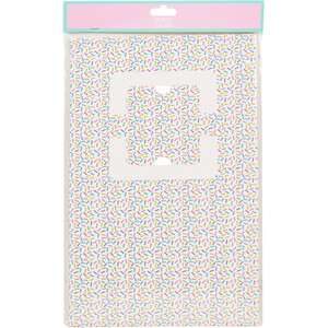 Pack of 2 Sprinkles Cake Box 25cm - Multicolour