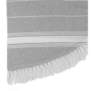 Nicola Spring Round Turkish Cotton Beach Towels - Grey - Pack of 4 - Grey by Nicola Spring