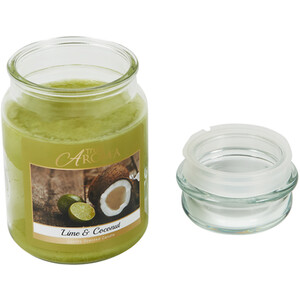 Lime and Coconut Mason Jar Candle - Green