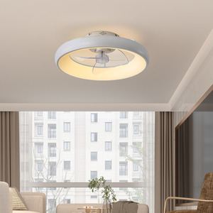 Circular LED Fan Light with Acrylic Light Ring by komore
