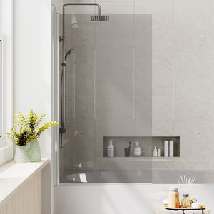 Tempered Glass Shower Screen - Grey by komore