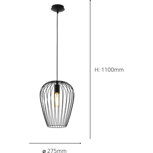 EGLO Newtown Black Pendant - Black by EGLO