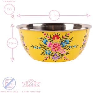 Pansy Picnic Bowl - 21.5cm - Buttercup Pansy / 21.5cm by Billy Can