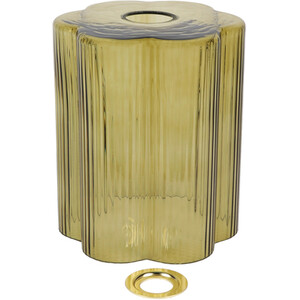 Eylin Glass Pendant - Olive