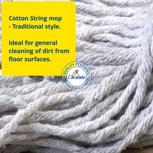 Traditional cord Mop. Replacement Mop Head. Fits all UK sticks. - White by Mr Cleanie