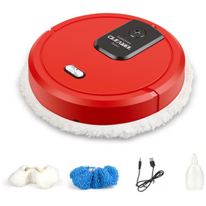 Robot Steam Mop With Humidify Function - Red