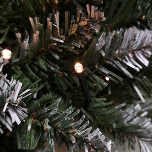 Snow Tipped Christmas Wreath with 160 Bullet Tips - Green / LED by Samuel Alexander