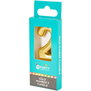 My Party Gold Number Candle by My Party