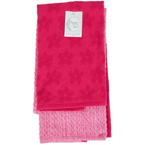 Pack of 2 Terry Towels - Pink
