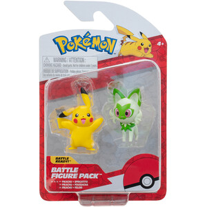 Pack of 2 Pokemon Battle Figures - Multicolour by Pokemon