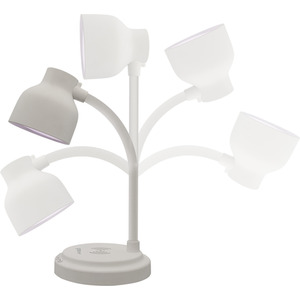 Groov-e Astra Lamp Wireless Charging and BlueTooth Speaker - White by Groove