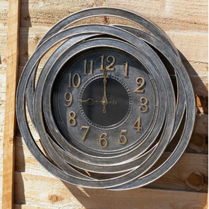 Silver Garden Wall Clock - Silver by Garden Mile