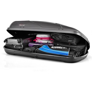 400L Cargo Box Waterproof Rooftop Cargo Carrier by Costway