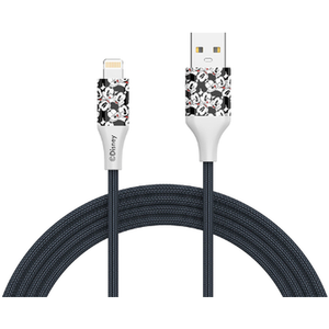 Mickey Mouse Lightning Charging Cable - Black by Disney
