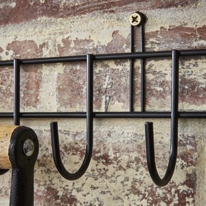 Extra-Long Tool Rack In Black Powder Coating - Black by House Of Home