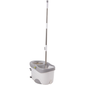 Hands-free Spin Mop and Bucket Cleaning Set - Grey / 30cm by Livingandhome