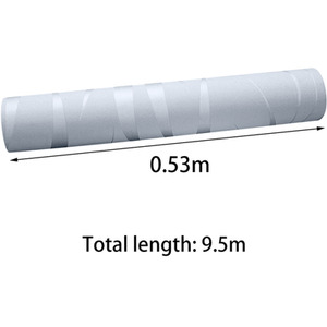 Modern Silver 3D Wave Striped Non Woven Embossed Flocking Wallpaper - Sliver Grey by Livingandhome