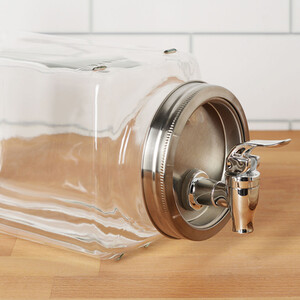 Glass Refrigerator Beverage Dispenser - Clear