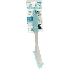 Pro Anti-Bacteria 2 in 1 Grout Tile Cleaning Brush - Blue by JVL