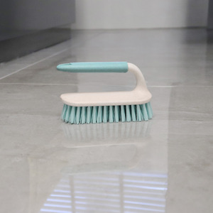 Pro Clean Anti-Bacteria Scrubbing Brush with Handle - Blue by JVL