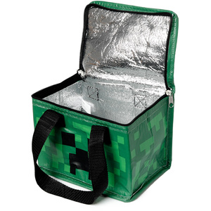 Minecraft Creeper RPET Reusable Lunch Bag Cool Bag - Green by Minecraft