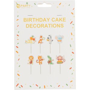 Safari Party Cake Decorations - Multicolour by My Party