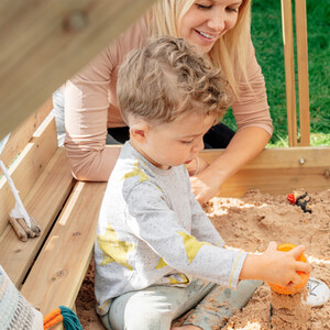 Wooden Sandpit with Canopy - Natural by Plum