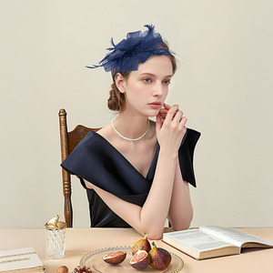 Bow and Feather Headband Hair Accessory by komore