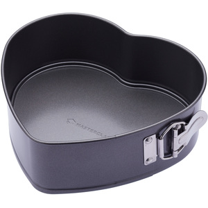 2pc Non-Stick Cake Pan Set 25cm Round Pan Heart-Shaped Pan - Grey by MasterClass