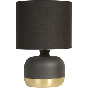 Ezra Black and Gold Touch Lamp - Black by Lighting Collection