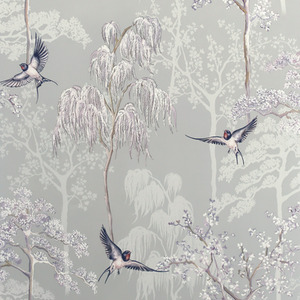 Arthouse Japanese Garden Wallpaper - Grey by Arthouse