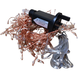 Christmas 8 Function Gold Wire Lights with LEDs by Samuel Alexander