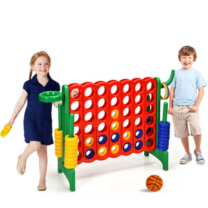 Giant 4-in-A Row Jumbo 4-to-Score Giant Game Set - Green by Costway