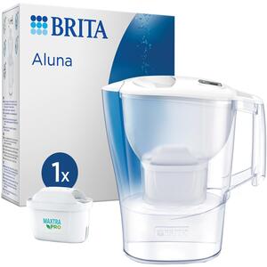 Brita Aluna 2.4L Water Filter Jug including 1 Maxtra Pro cartridges - White by Brita