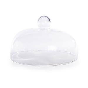 Ceramic Cake Stand with Glass Cover - Clear by Maison & White