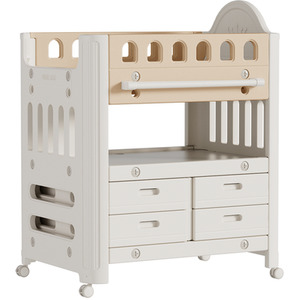 Kidkid Mobile Baby Changing Table - Beige and Coffee by Kidkid