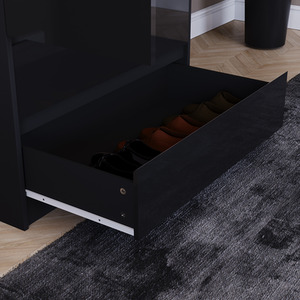 Vida Designs Glinton 4 Piece FSC Certified Bedroom Set- Black by Vida Designs